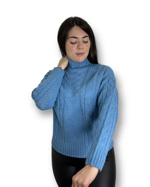 Pullover in maglia a trecce Mondello Store