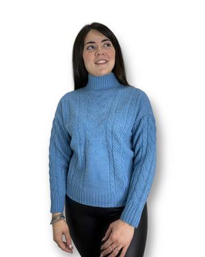 Pullover in maglia a trecce Mondello Store