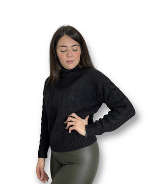 Pullover in maglia a trecce Mondello Store