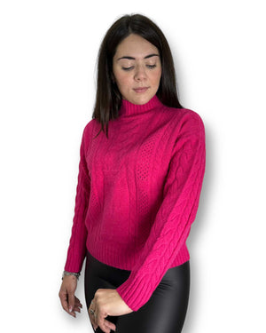 Pullover in maglia a trecce Mondello Store