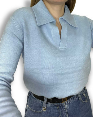 Pullover in maglia collo a polo Mondello Store