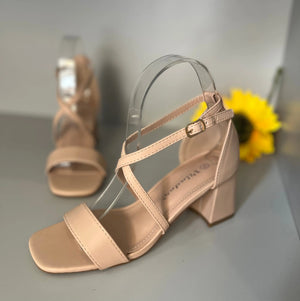 Sandalo Kate in ecopelle beige mondello store