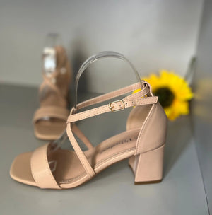 Sandalo Kate in ecopelle beige mondello store