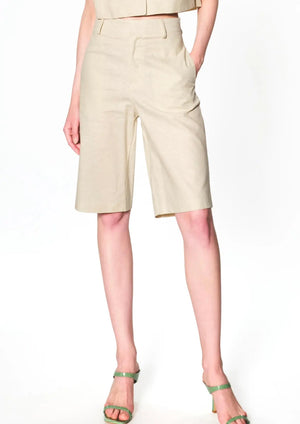 Tailleur Lumina in lino beige Lumina