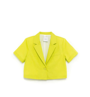 Tailleur Lumina in lino verde Lumina