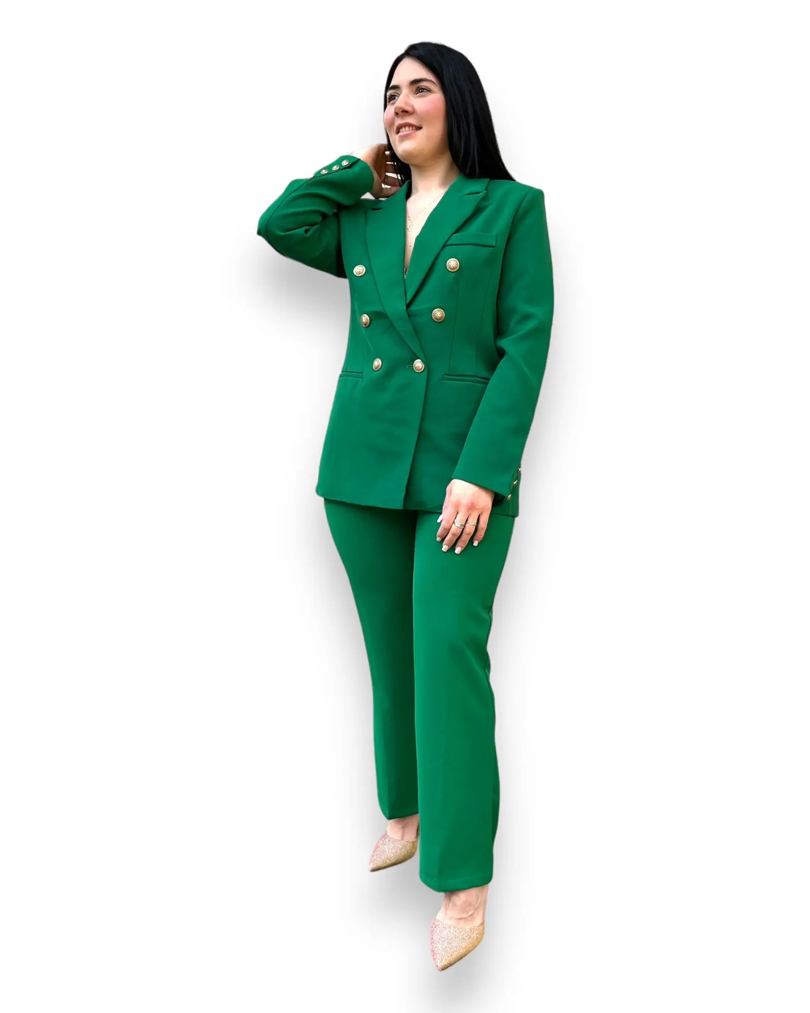 Tailleur doppiopetto con bottoni oro Mondello Store