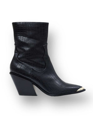 Tronchetto donna con punta oro mondello store