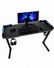 Scrivania Gaming con LED RGB Multicolore 120 x 60 cm, Tavolo PC con Passacavi