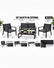 Set Salotto da Esterno Moderno in Alluminio e Textilene - 4 Pezzi