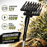 Abbacchiatore Olive Scuotitore Raccogli Scuotiolive Elettrico 3 Metri 12V 400W