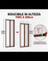 Zanzariera a Rullo per porte e balconi 250x150cm riducibile telaio in alluminio