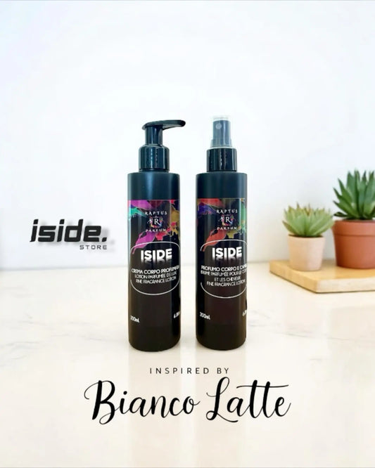 Bianco Latte profumo e crema corpo Iside Raptus Mondello Store