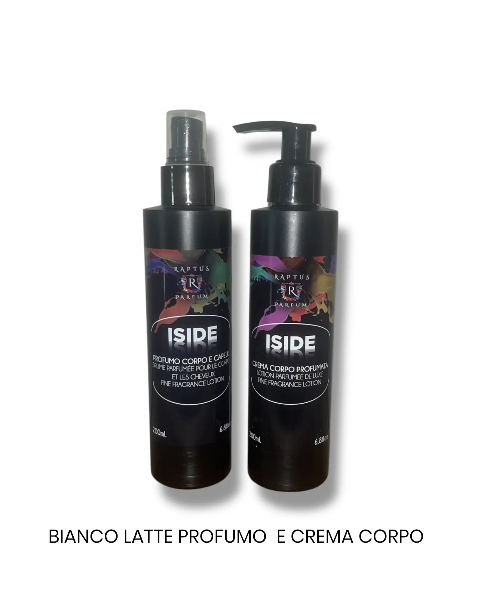 Bianco Latte profumo e crema corpo Iside Raptus Mondello Store