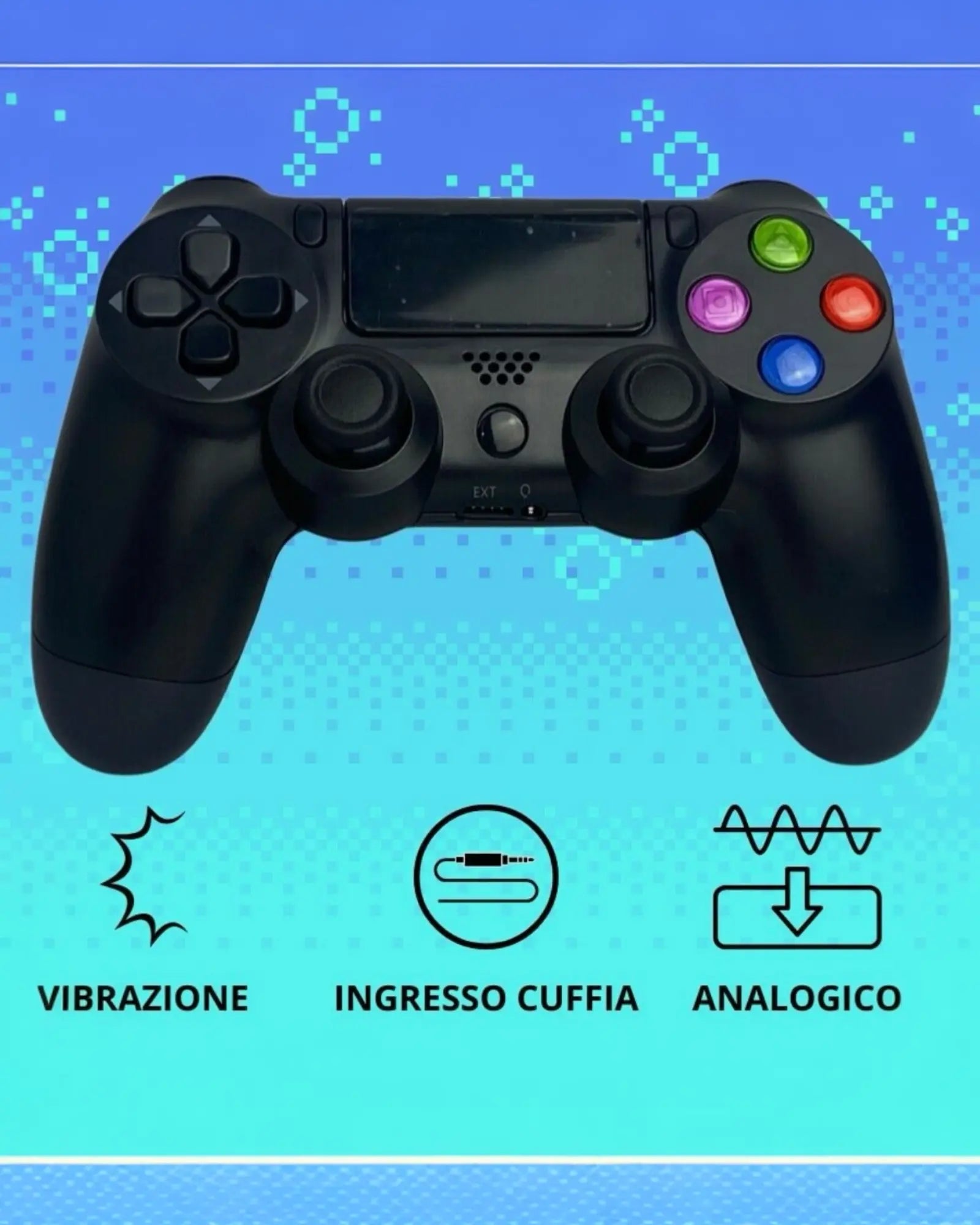 Controller PlayStation 4 joystick wireless gamepad compatibile Dual shock - Mondello Store