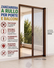 Zanzariera a Rullo per porte e balconi 250x150cm riducibile telaio in alluminio