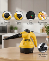 Pulitore a Vapore Portatile Multifunzione Dafagi 1000W Con 9 Accessori Inclusi - Mondello Store