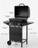 Barbecue a Gas professionale con termometro 2Bruciatori con pietra lavica + Fornello Laterale