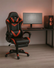 Sedia da Gaming Ergonomica Professionale con Poggiapiedi Estraibile