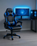 Sedia da Gaming Ergonomica Professionale con Poggiapiedi Estraibile