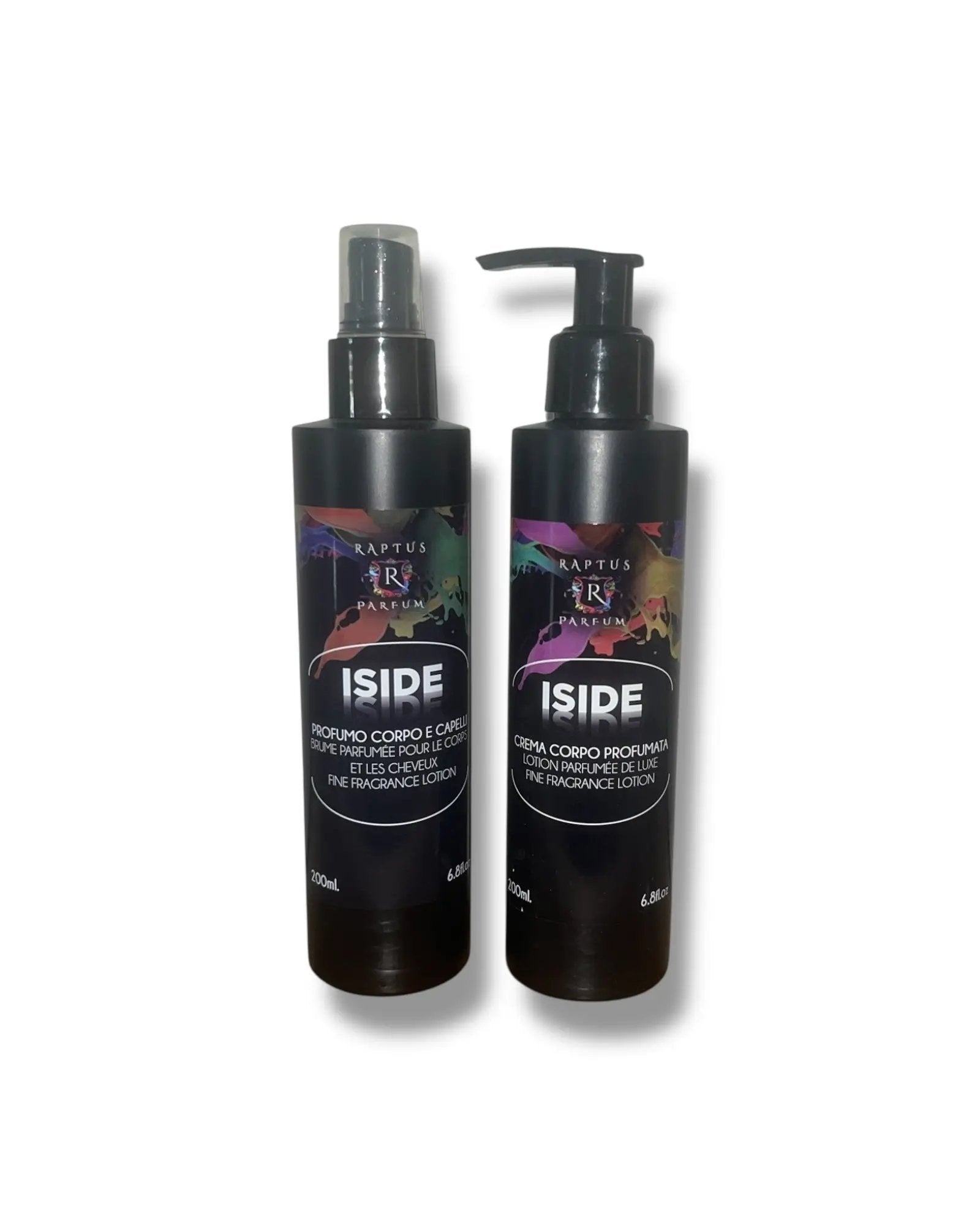 Iside Raptus profumo corpo e capelli e crema corpo profumata 200ml Mondello Store