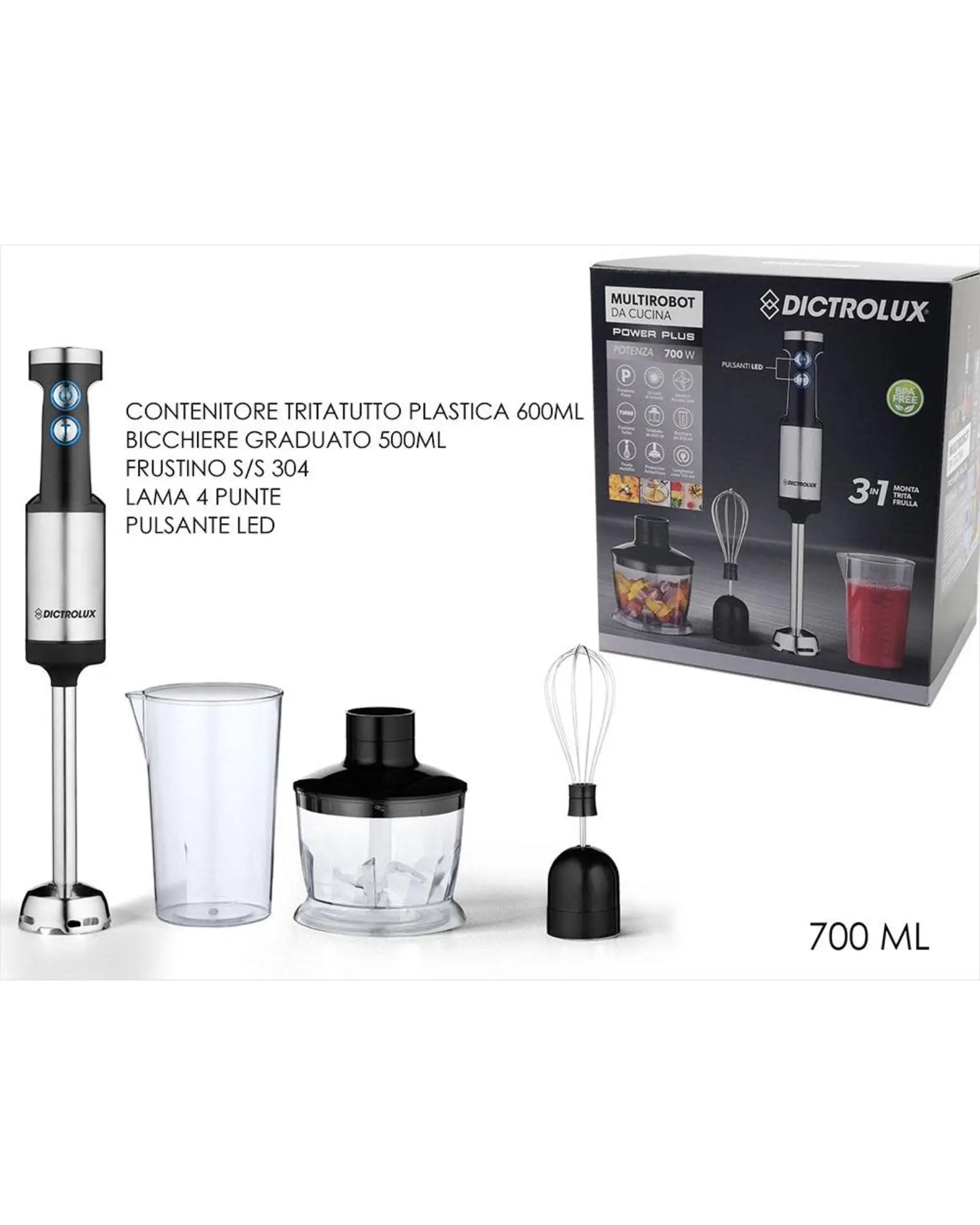 Multirobot 3 in 1 acciaio Dictrolux Dictrolux