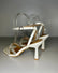 Sandali bianchi con tacco e strass Mondello Store