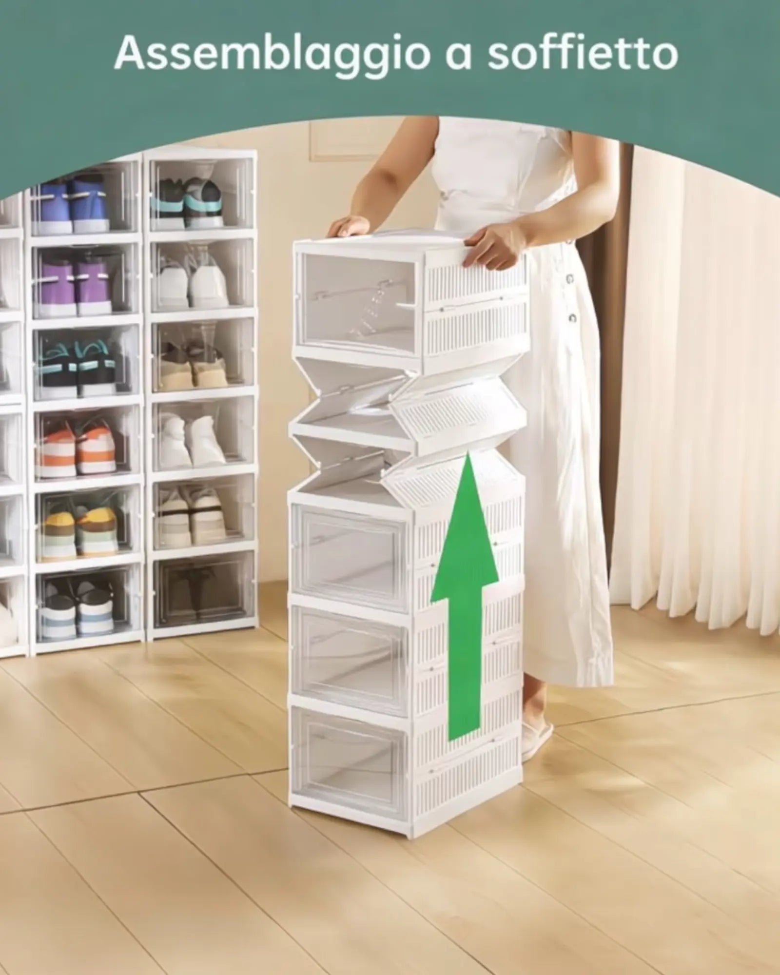 Scarpiera Modulare Salvaspazio Mondello Store