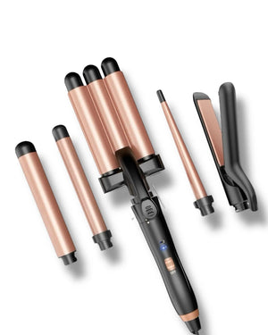 Set ferro arricciacapelli 5 in 1 multifunzione Mondello Store