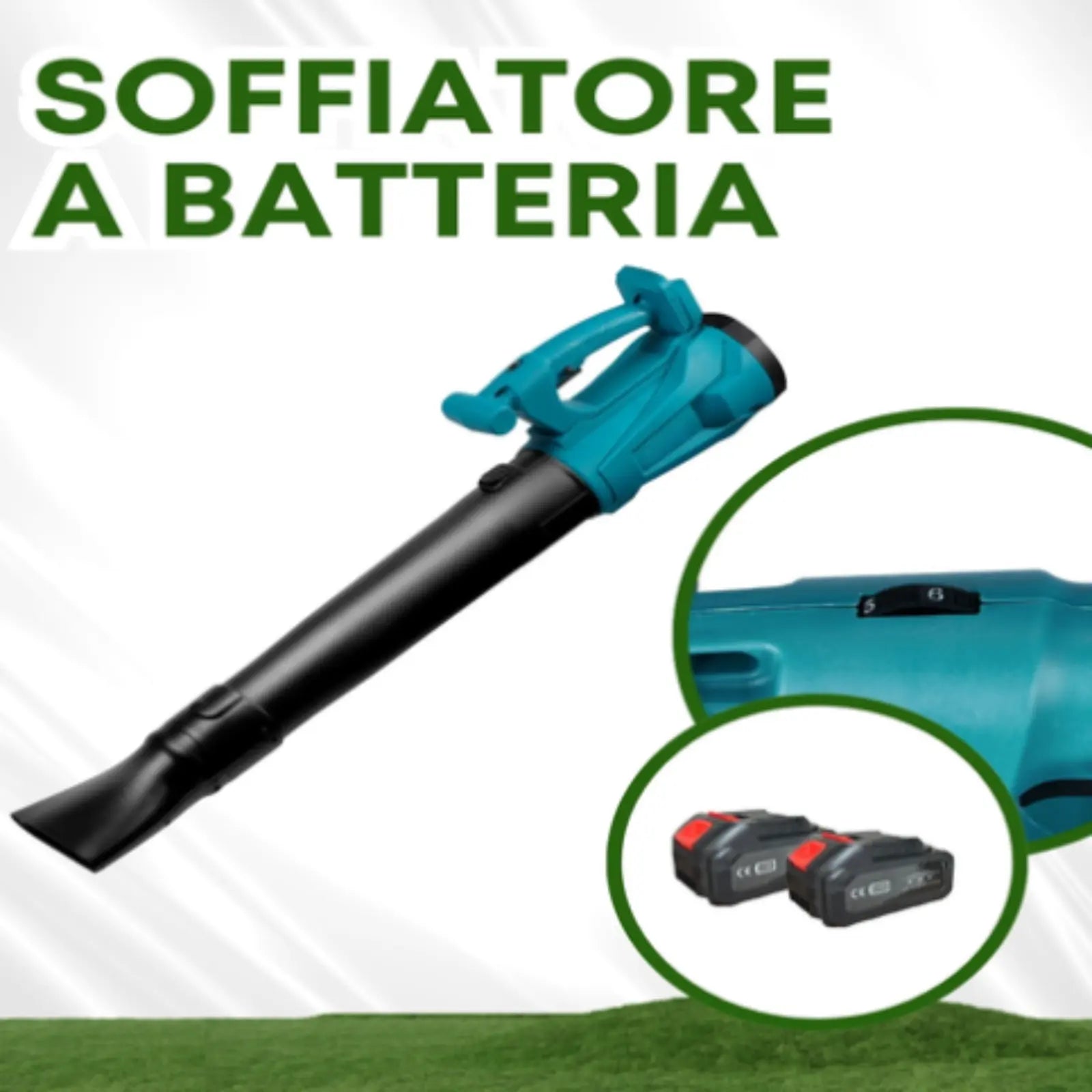 Soffiatore doppia batteria 42V aria regolabile Mondello Store