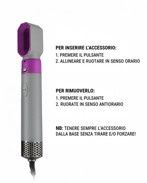 Spazzola asciugacapelli 5 in 1 professionale Mondello Store