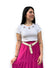 T-shirt bianca con fiori Timiami