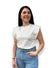 T-shirt bianca con strass Mondello Store
