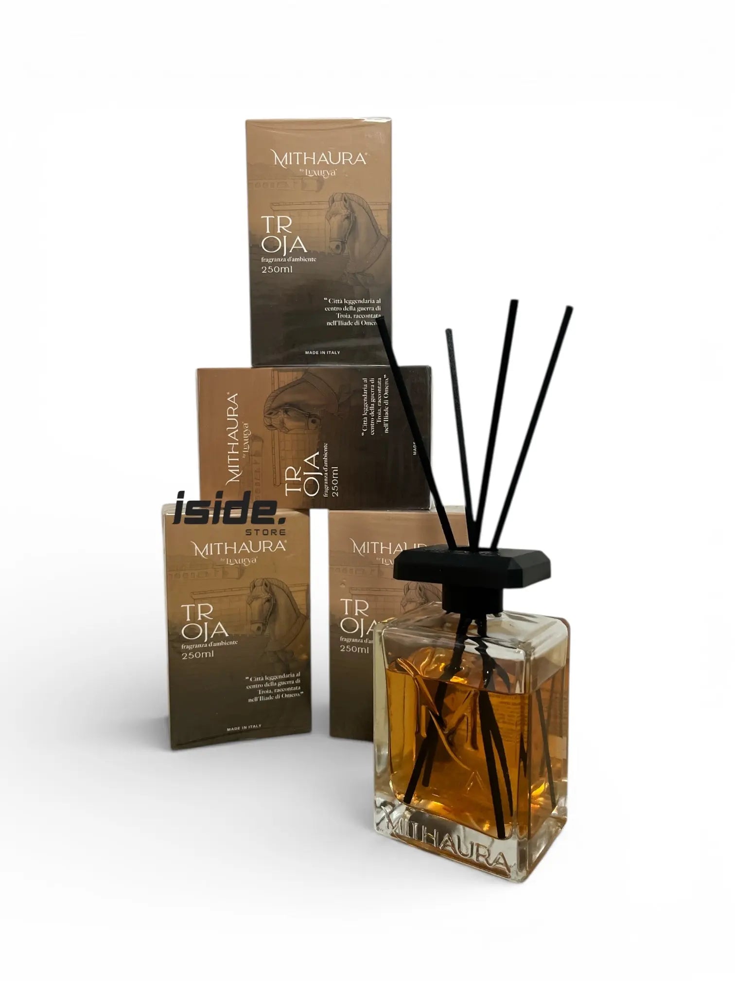 Troja spray tessuti e profumatore ambiente tonka oud e rosa Mondello Store