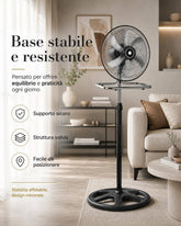 Ventilatore a Piantana 3 in 1 Pale 40 cm 3 Velocità