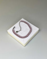 Bracciale tennis argento con strass in acciaio Mondello Store