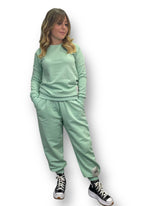 Coordinato tuta donna verde menta nice