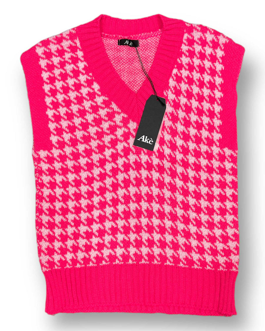 Gilet in maglia Pied de poule - Iside Store