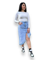 Gonna denim jeans asimmetrica Mondello Store