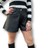 Pantaloncino ecopelle a campana Mondello Store