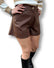 Pantaloncino ecopelle a campana Mondello Store