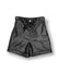 Pantaloncino effetto pelle nero Mondello Store