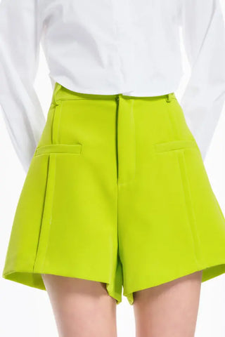 Pantaloncino vita alta Lumina verde Lumina