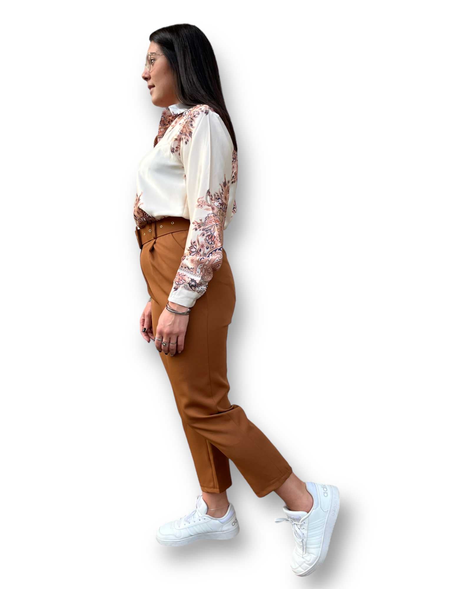 Pantalone con cintura vita alta Mondello Store