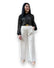 Pantalone palazzo crema con cintura Mondello Store