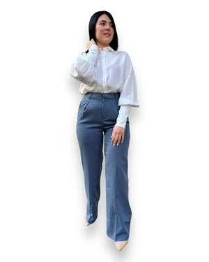 Pantalone wide leg vita alta Mondello Store