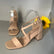 Sandalo Kate in ecopelle beige mondello store