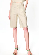 Tailleur Lumina in lino beige Lumina