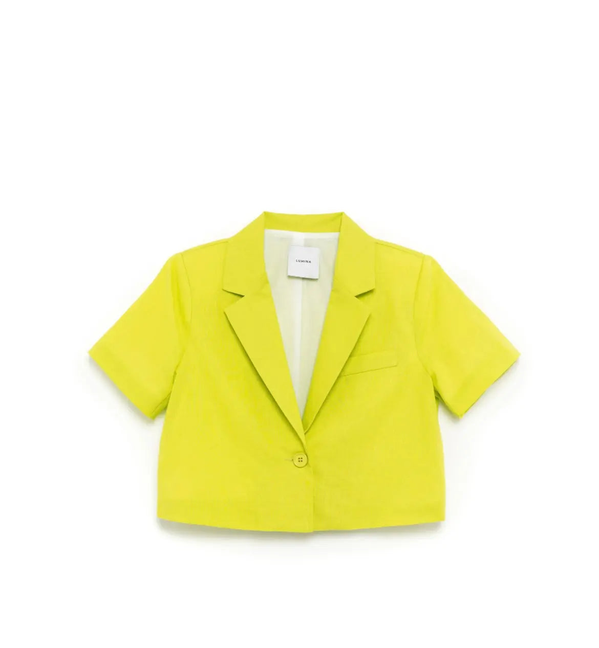 Tailleur Lumina in lino verde Lumina
