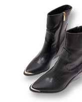 Tronchetto donna con punta oro mondello store