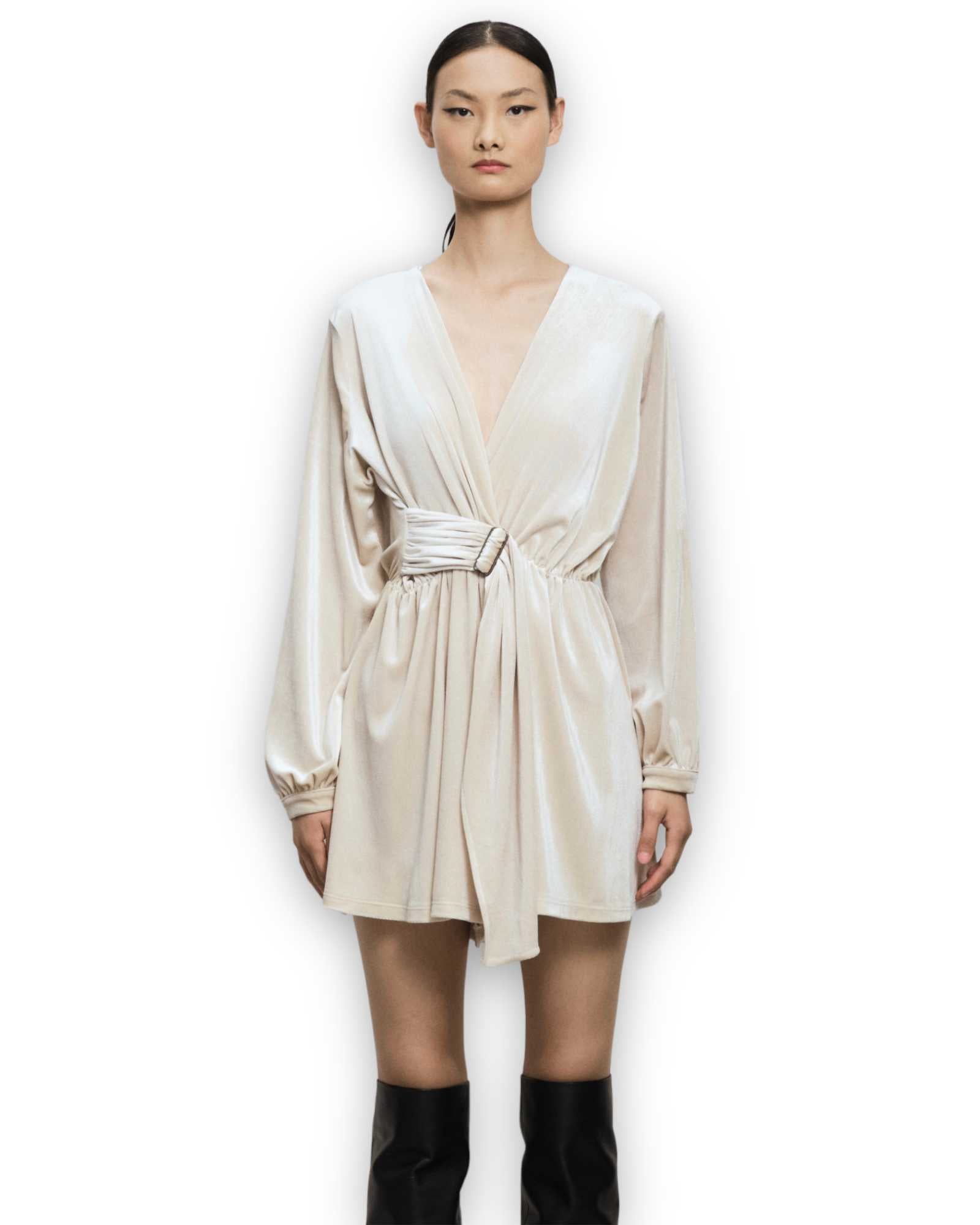 Vestito Lumina a tuta corto con scollo Lumina